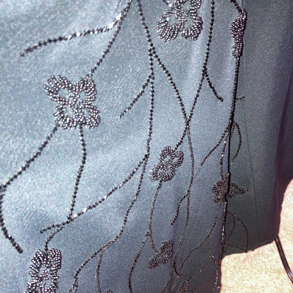 Jovani New York Black Gown With Sequins Back Plea… - image 3